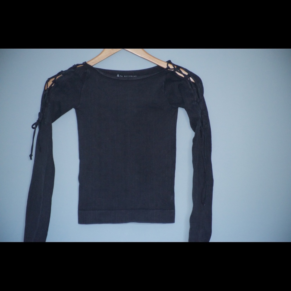 Long Sleeve Lace Up Shirt